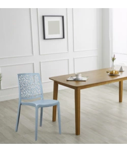 SEDIA DA INTERNO MONOBLOCCO "LONDON" IN RESINA COLOR CEMENTO, 44X56X83,5 CM